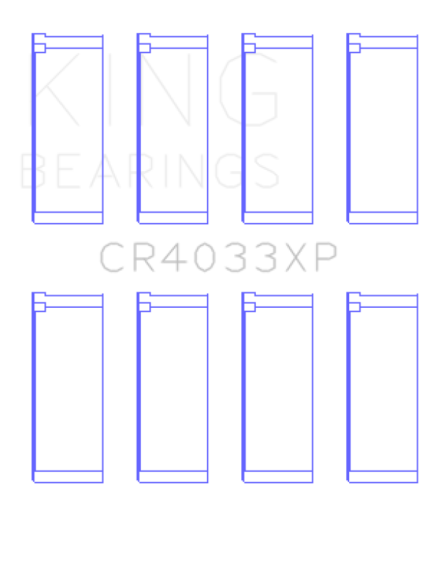 Honda H22 Connecting Rod Bearing Set - King Engine Bearings - Trimetal pMax Black - `97-`01 Honda H22 Connecting Rod Bearing Set - King Engine Bearings - Trimetal pMax Black - `97-`01